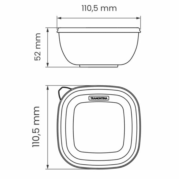 schema-emkost-mixcolor-25090-810 Схема емкости с крышкой Mixcolor 25090/810 Tramontina