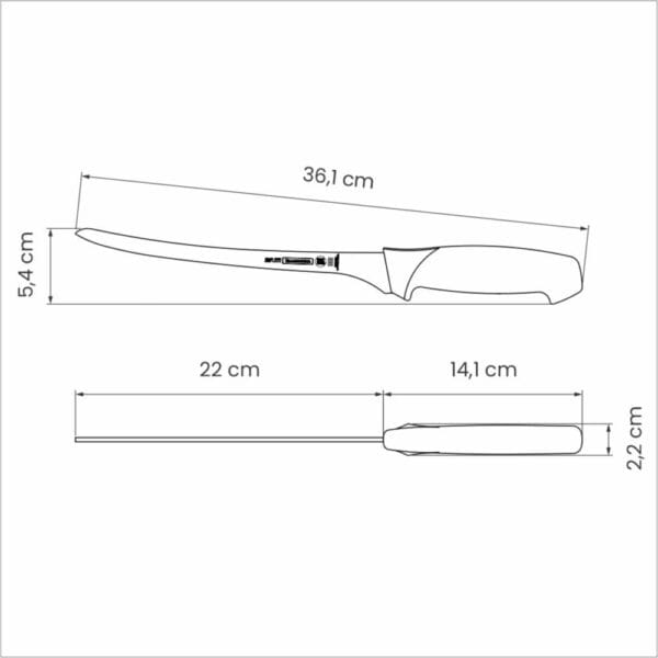 schema-nozh-professional-master-24622-088-tramontina Схема ножа Professional Master 8" 24622/088 Tramontina