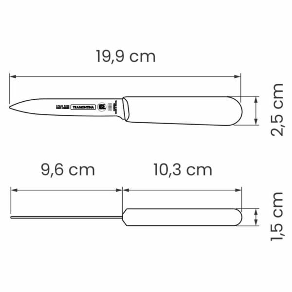 schema-nozh-professional-master-24625-084-tramontina Схема ножа Professional Master 4" 24625/084