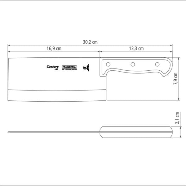 schema-topor-century-24026-107-tramontina Схема топора Century 7" 24026/107 Tramontina