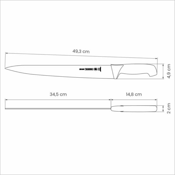 schema-nozh-professional-master-24623-084-tramontina Схема ножа Professional Master 14" 24623/084 Tramontina