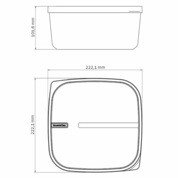 schema-emkost-mixcolor-25494-920 Схема емкости с крышкой Mixcolor 25494/920 Tramontina