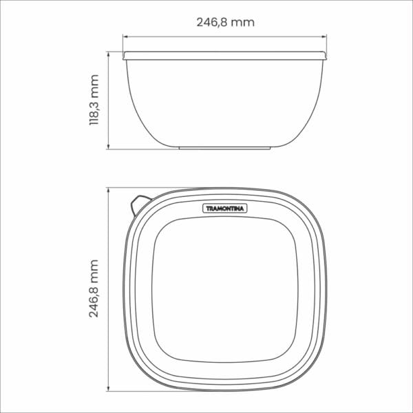 schema-emkost-mixcolor-25093-820 Схема емкости с крышкой Mixcolor 25093/820 Tramontina
