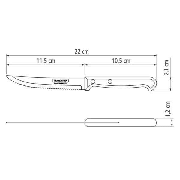 schema-nozh-ultracorte-23854-105 Схема ножа Ultracorte 5" 23854/105 Tramontina