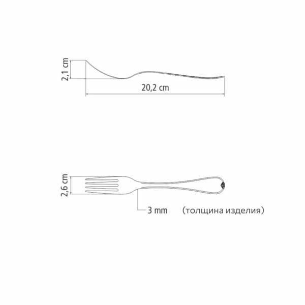 schema-vilka-vicenza-63924-020 Схема вилки Vicenza 63924/020 Tramontinа