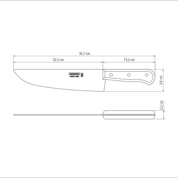 schema-nozh-carbon-22952-009 Схема ножа Carbon 9" 22952/009 Tramontina
