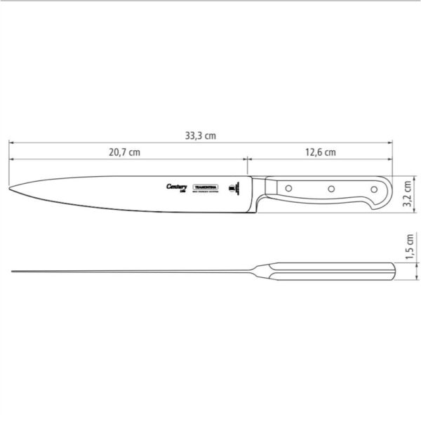 schema-nozh-century-24010-008-tramontina Схема ножа Century 8" 24010/008 Tramontina