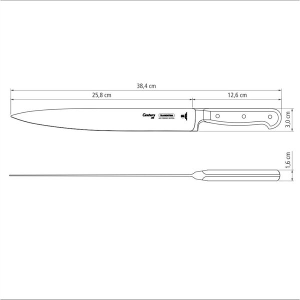 schema-nozh-century-24010-010-tramontina Схема ножа Century 10" 24010/010 Tramontina