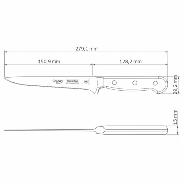 schema-nozh-century-wood-21536-196 Схема ножа Century Wood 6" 21536/196 Tramontina