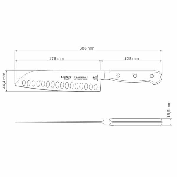 schema-nozh-century-wood-21542-197 Схема ножа Century Wood 7" 21542/197 Tramontina