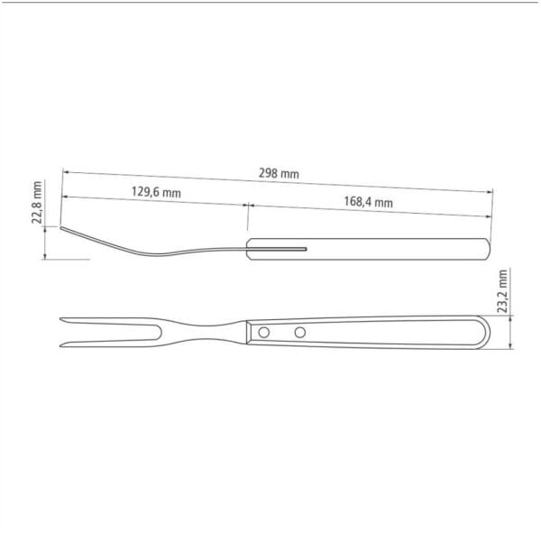 schema-vilka-dlya-myasa-22330-000 Схема вилки для мяса Pampa 22330/000 Tramontina