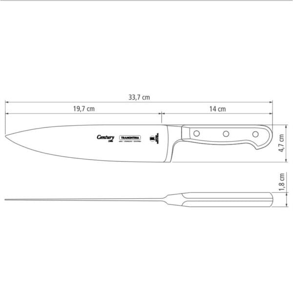 schema-nozh-century-24011-008-tramontina Схема ножа Century 8" 24011/008 Tramontina