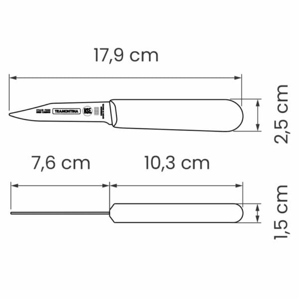 schema-nozh-professional-master-24626-083-tramontina Схема ножа Professional Master 3" 24626/083 Tramontina