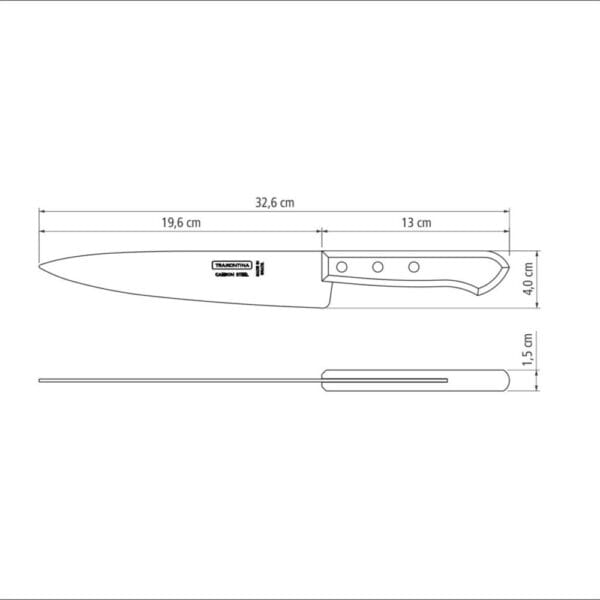 schema-nozh-carbon-22950-008 Схема ножа Carbon 8" 22950/008 Tramontina