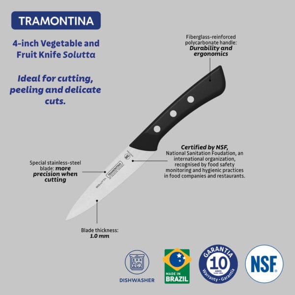 nozh-solutta-24251-104-tramontina Нож Solutta 4" 24251/104 Tramontina