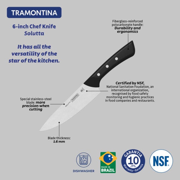 nozh-solutta-24254-106-tramontina Нож Solutta 6" 24254/106 Tramontina